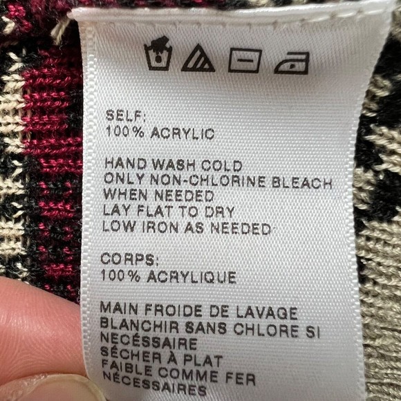 Anthropologie Staring At Stars Open Front Cardigan Sweater Tan Multi Sz M - Picture 4 of 7